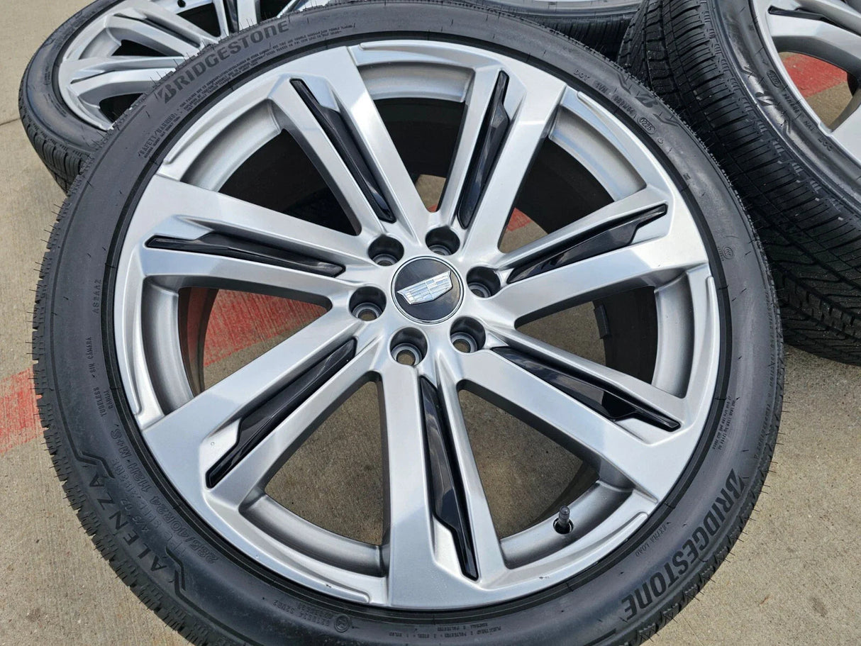 (1) 24" Cadillac Escalade V Platinum OEM wheel rim tire spare 2024 2025 2026 NEW Texas Truck Tire