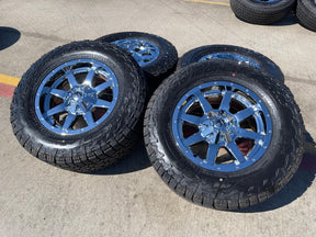 18x9 18" Fuel Maverick D536 Chevy Silverado F-150 RAM wheels rims 6x139 6x135 Texas Truck Tire