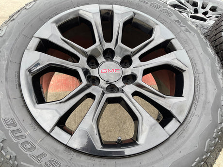 20" Chevy Tahoe Silverado OEM 14090 95417 wheels rims tires BRIDGESTONE A/T NEW Texas Truck Tire