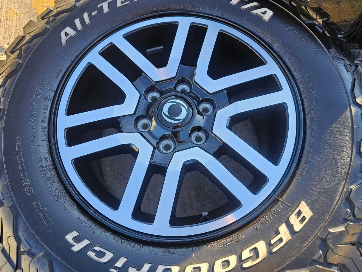 17" INEOS Grenadier OEM black wheels rims 8775 tires 2023 2024 2025 2026 NEW BFG Texas Truck Tire