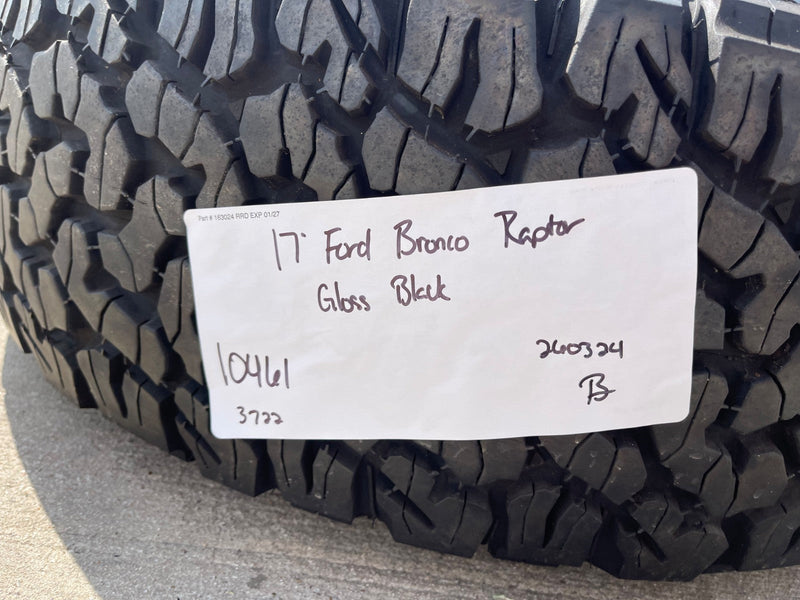 17" Ford F-150 Raptor Bronco OEM 10461 rim wheel spare 2024 2025 2026 BFG 37" Texas Truck Tire