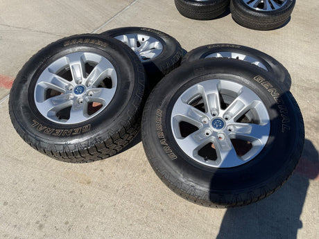 18" Dodge Ram 1500 OEM wheels rims 2672 tires GENERAL A/TP Texas Truck Tire