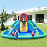 Modern Long-lasting Kids' Blow-up Water Slide Bounce Castle with Carrying Pouch