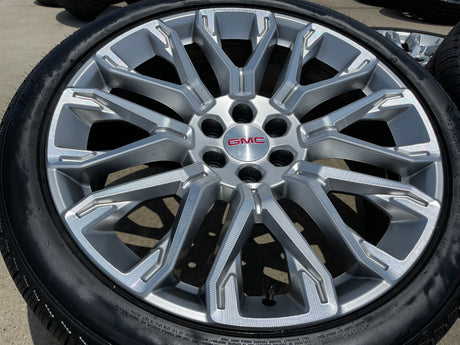 24" GMC Yukon Sierra DENALI OEM wheels rims tires 2022 2023 2024 2025 2026 NEW Texas Truck Tire