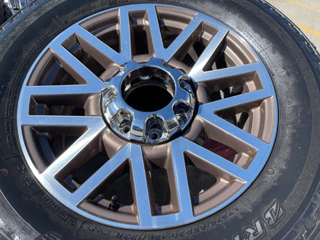 20" Ford F-250 F-350 KING RANCH OEM 10104 rims wheels BRIDGESTONE DUELER A/T Texas Truck Tire