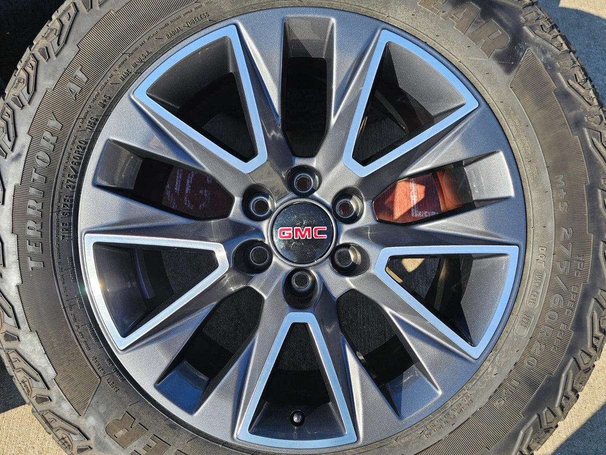20" Chevy Tahoe Silverado OEM 5919 wheels rims GMC Yukon tires GOODYEAR Texas Truck Tire