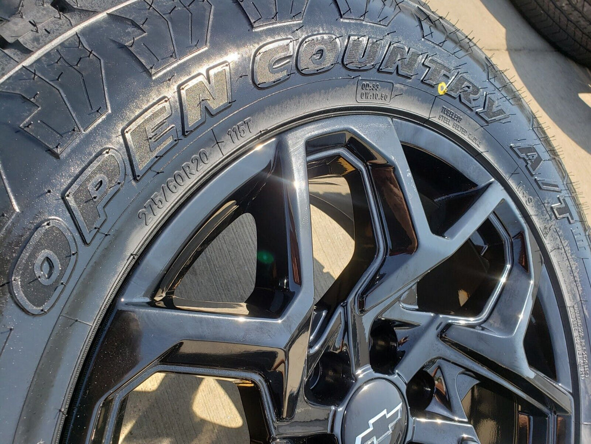 20" GMC Sierra Yukon AT4X Tahoe OEM 95369 wheels rims 2023 2024 2025 NEW Texas Truck Tire