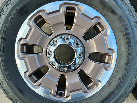 20" Ford F-250 F-350 OEM 10487 LIMITED KING RANCH tan wheels rims 2024 2025 2026 Texas Truck Tire