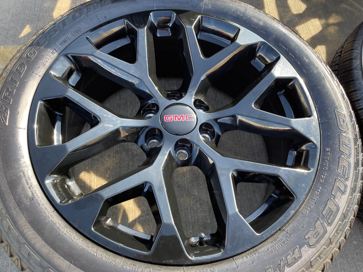 22" GMC Yukon Sierra Chevy Tahoe 1500 OEM replica 5668 wheels rims tires NEW Texas Truck Tire