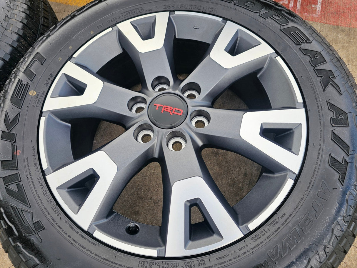 20" Toyota 4Runner TRD OEM 94198 wheels rims Tundra Sequoia 2025 2026 FALKEN NEW Texas Truck Tire