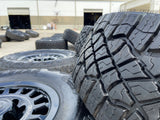18" AEV SALTA GMC Sierra AT4X Chevy Trail Boss 2500 OEM wheels rims GOODYEAR 35" Texas Truck Tire