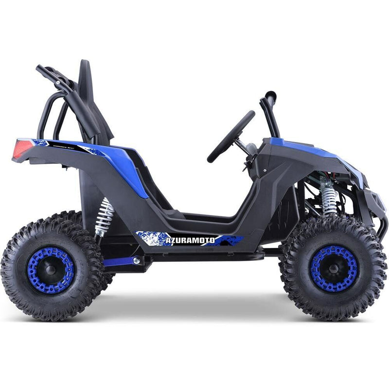MotoTec Raider Children's UTV 48v 1200w Full Suspension Blue