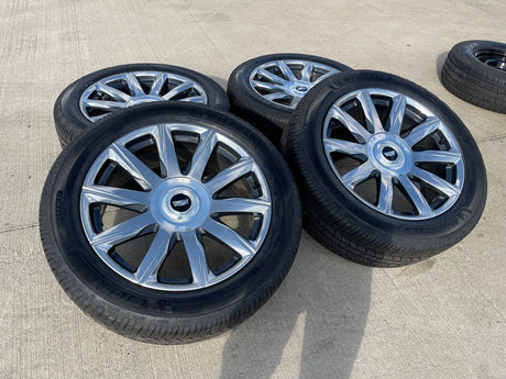 22" Cadillac Escalade Platinum OEM ORIGINAL 95078 wheels rims 2024 2025 2026 NEW Texas Truck Tire