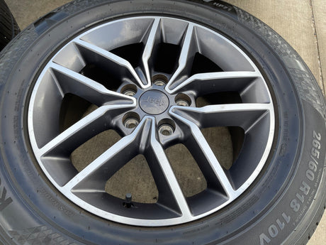 18" Jeep Grand Cherokee L OEM wheels rims 9164 Durango 2021 2022 2023 2024 2025 Texas Truck Tire