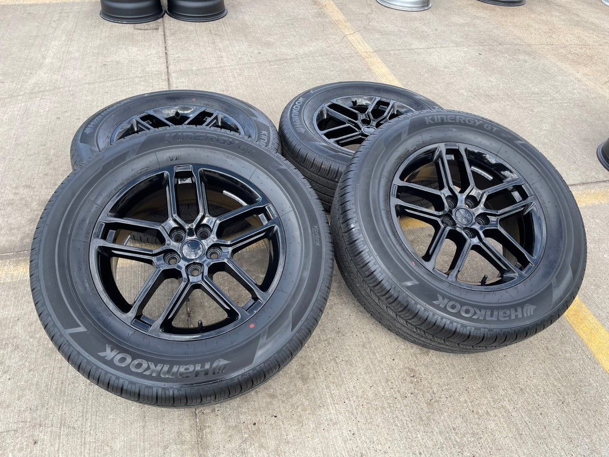 18" Ford Taurus Explorer OEM 10698 rims wheels black 2023 2024 2025 2026 HANKOOK Texas Truck Tire