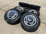 17" Chevy Silverado GMC Sierra 3500 Dually rims wheels OEM 5519 5520 8094 Texas Truck Tire