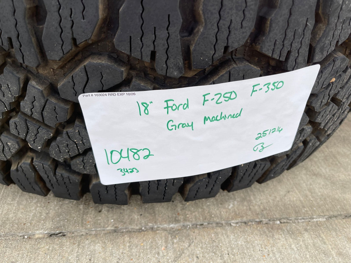 18" Ford F-250 F-350 OEM TREMOR rims wheels 10482 tires 35" DURATRAC R/T Texas Truck Tire