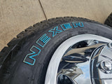 17" Dodge Ram 3500 Dually 8x200 wheels rims 2703 2704 OEM 2025 2026 NEW A/T Texas Truck Tire