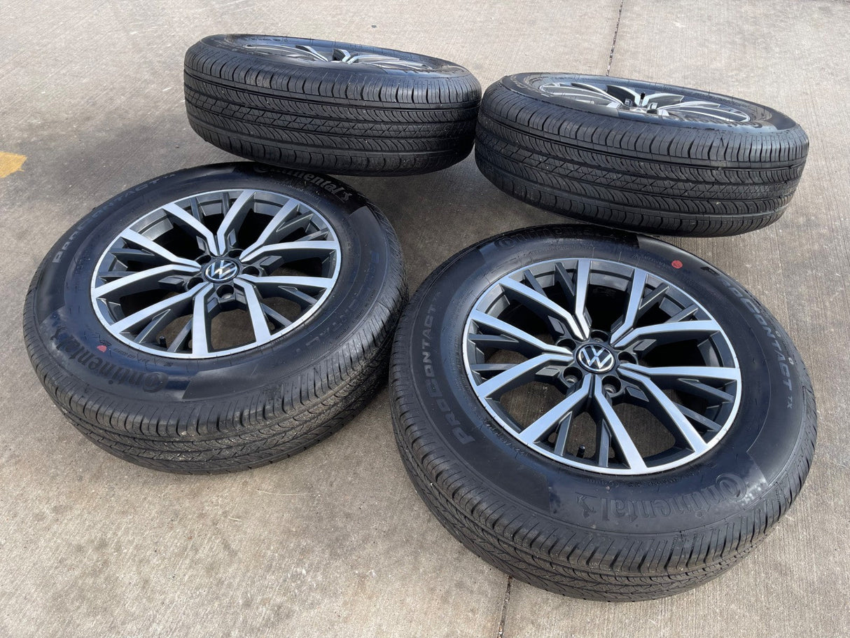 17" VW Tiguan OEM 70037 wheels rims tires 2020 2021 2022 2023 2024 2025 2026 Texas Truck Tire