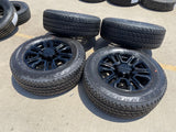 20" GMC Sierra Chevy 2500 OEM 5957 BLACK DIAMOND wheels rims 2024 2025 2026 NEW Texas Truck Tire