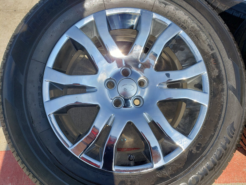 18" Land Rover OEM 72202 CHROME wheels rims Velar Evoque LR2 Discovery Sport Texas Truck Tire