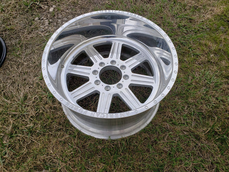 22x12 American Force G55 Tempo SS Polished Ram 2500 3500 wheel rim 8x165 NEW Texas Truck Tire
