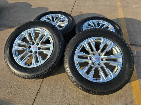 20" GMC Yukon Sierra Tahoe Silverado OEM 2120 14024 wheels rims tires Texas Truck Tire
