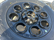20" Ford F-250 F-350 OEM black TREMOR wheels rims 10299 10484 NEW NITRO A/T Texas Truck Tire