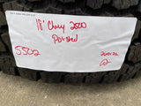 18" Chevy Silverado GMC Sierra 2500 3500 OEM 5502 wheels rims tires GOODYEAR Texas Truck Tire