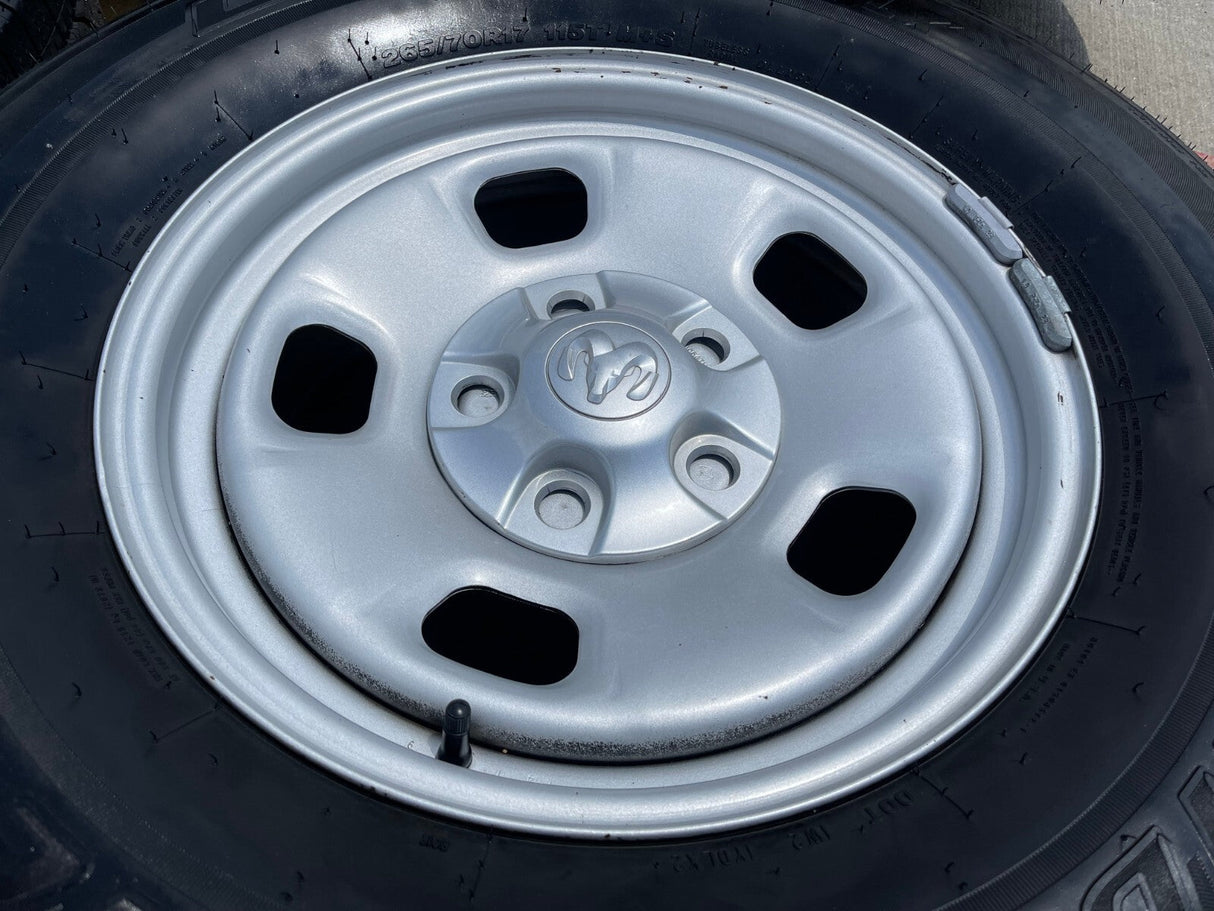17" Dodge Ram 1500 OEM wheels rims 2449 5x139 5x5.5 tires BRIDGESTONE Texas Truck Tire