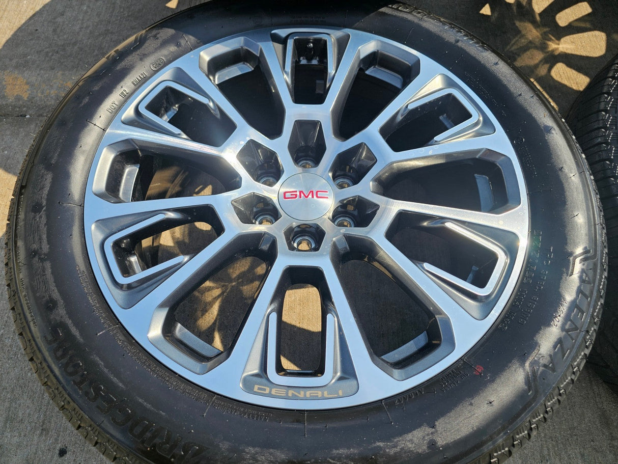 22" GMC Yukon Sierra DENALI OEM wheels rims Tahoe tires 2024 2025 2026 NEW Texas Truck Tire