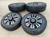 20" GMC Sierra AT4X 2500 3500 OEM wheels rims 5958 14138 Chevy Silverado FALKEN Texas Truck Tire