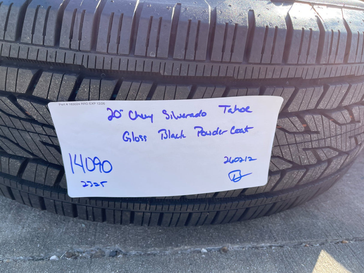 20" Chevy Tahoe Silverado OEM 14090 95417 wheels rims tires CONTINENTAL NEW Texas Truck Tire