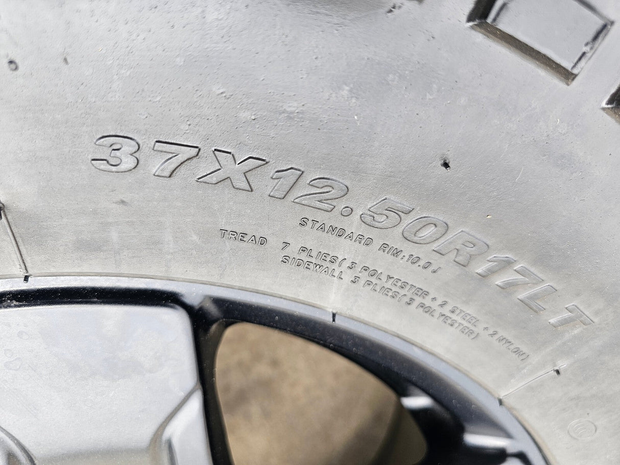 (4) 17" Ford Bronco wheels rims 95292 10383 SASQUATCH Ranger KENDA 37" Texas Truck Tire