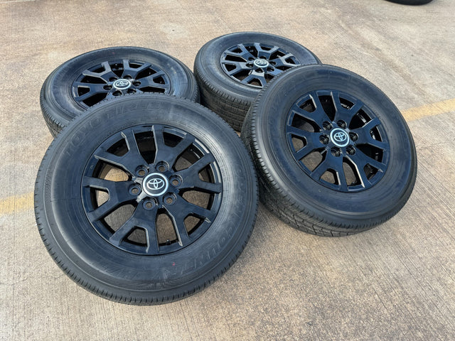 17" Toyota Tacoma 4Runner TRD Black OEM 94254 10637 wheels rims 2025 2026 NEW Texas Truck Tire