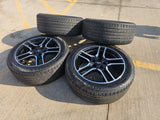 18" Ford Mustang GT OEM BLACK wheels rims 10157 tires 2022 2023 2024 2025 2026 Texas Truck Tire