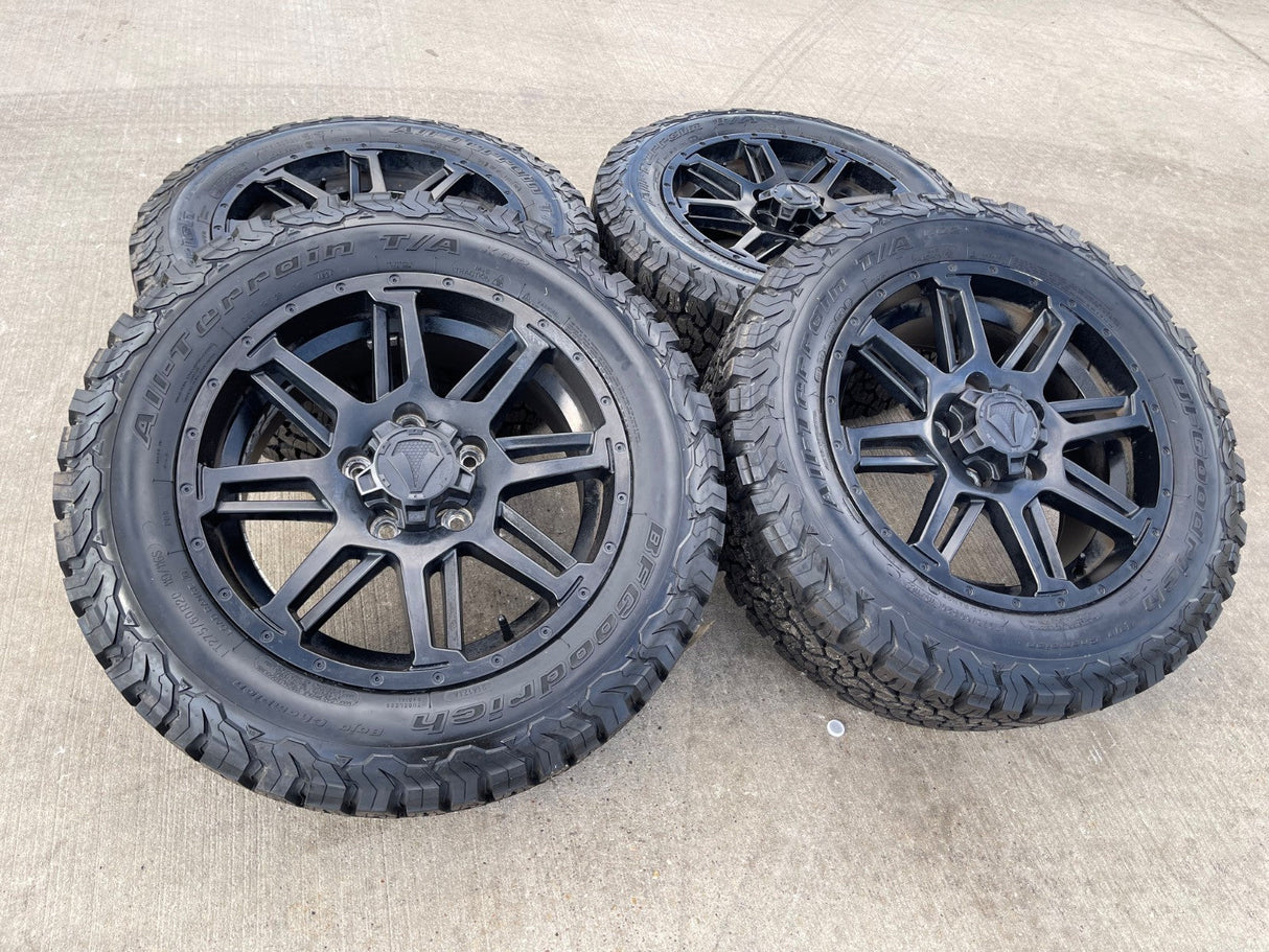 20" Toyota Tundra Sequoia T FORCE TSS TRD OEM black wheels rims 5x150 NEW BFG Texas Truck Tire