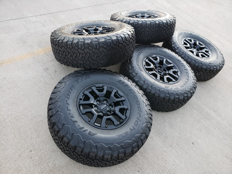 17" Ford F-150 Raptor Bronco OEM rims wheels BFG 10461 tires 2025 2026 BFG NEW Texas Truck Tire