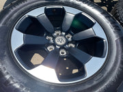 18" Dodge Ram 1500 Rebel Black OEM wheels rims 2671 tires 2024 2025 2026 NEW Texas Truck Tire