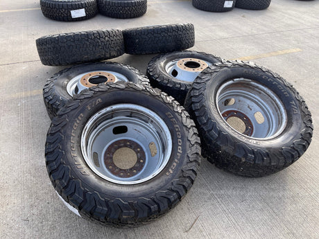 (6) 17" Ford F-350 Dually OEM rims wheels 3615 99016 tires BFG KO2 A/T Texas Truck Tire