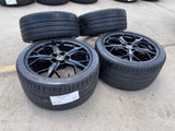 19" + 20" Chevy Corvette Z06 C8 OEM 14011 14012 wheels rims 2021 2023 2024 2025 Texas Truck Tire