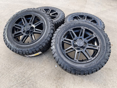 20" Toyota Tundra Sequoia T FORCE TSS TRD OEM black wheels rims 5x150 NEW BFG Texas Truck Tire
