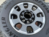 18" Ford F-250 F-350 OEM TREMOR rims wheels 10482 tires 35" DURATRAC R/T Texas Truck Tire
