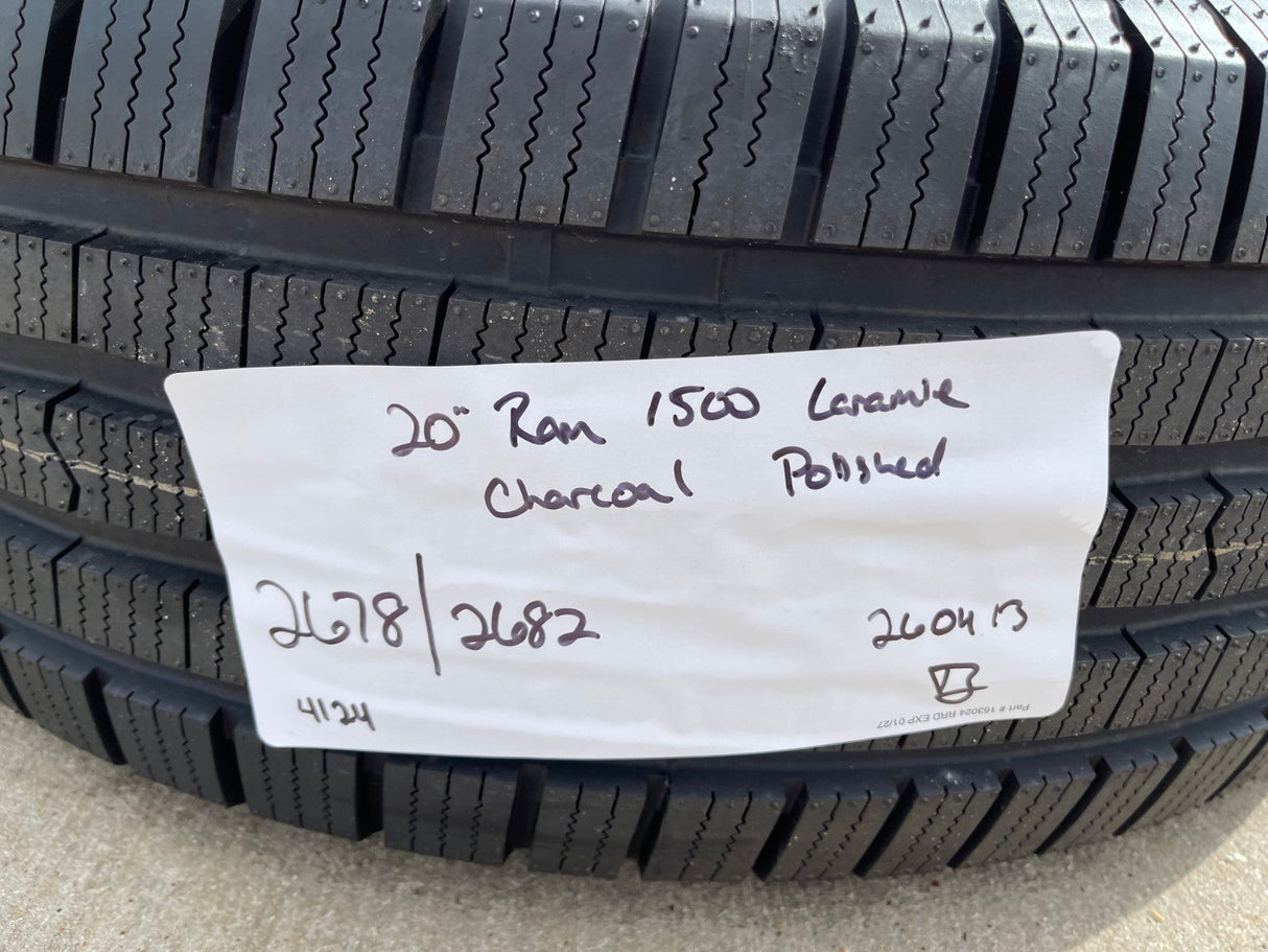20" Dodge Ram 1500 OEM Laramie Long Horn 2678 2682 wheels rims KENDA H/T 4S NEW Texas Truck Tire