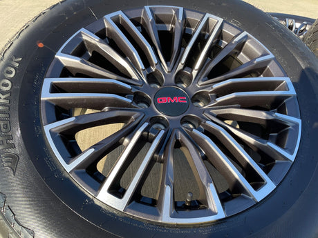 20" GMC Sierra Yukon Chevy Silverado OEM wheels rims 2024 2025 2026 NEW Texas Truck Tire