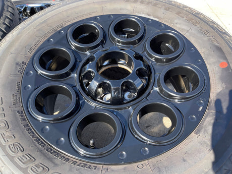 20" Ford F-250 F-350 OEM black TREMOR 10299 10484 wheels rims 2023 2024 2025 NEW Texas Truck Tire