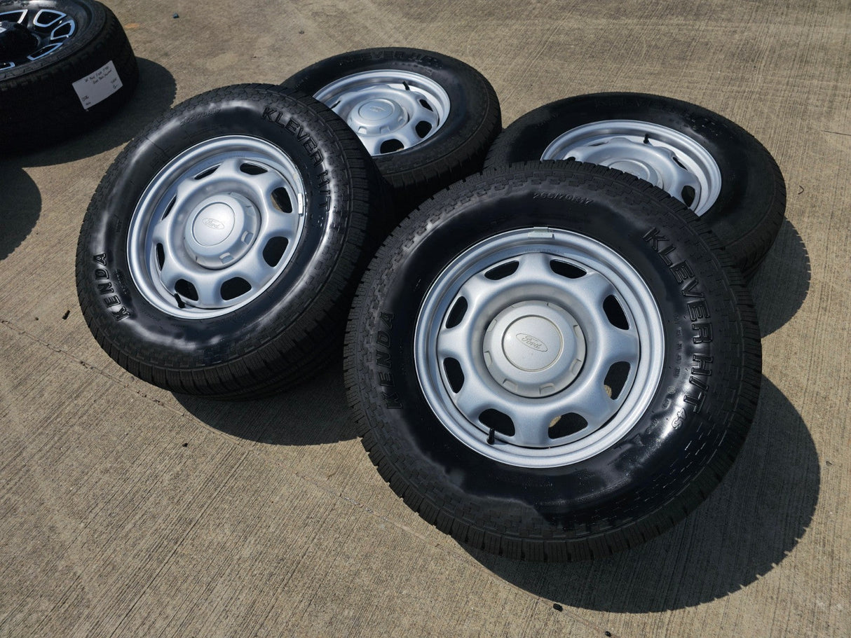 17" Ford F-150 OEM rims wheels 3857 tires steel 2020 2021 2022 2023 2024 2025 Texas Truck Tire