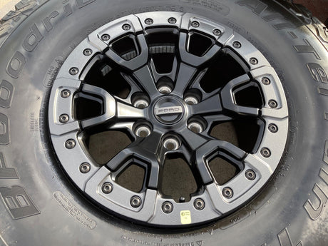 17" Ford F-150 Raptor Bronco R OEM BEADLOCK 51222 rims wheels 2025 2026 NEW 37" Texas Truck Tire