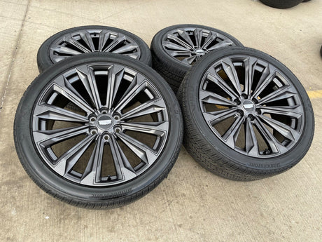 24" Cadillac Escalade V OEM wheels rims tires 2022 2023 2024 2025 2026 Texas Truck Tire