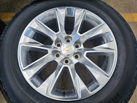 20" Chevy Tahoe Silverado LTZ 5920 OEM wheels rims Yukon 2023 2024 2025 2026 Texas Truck Tire